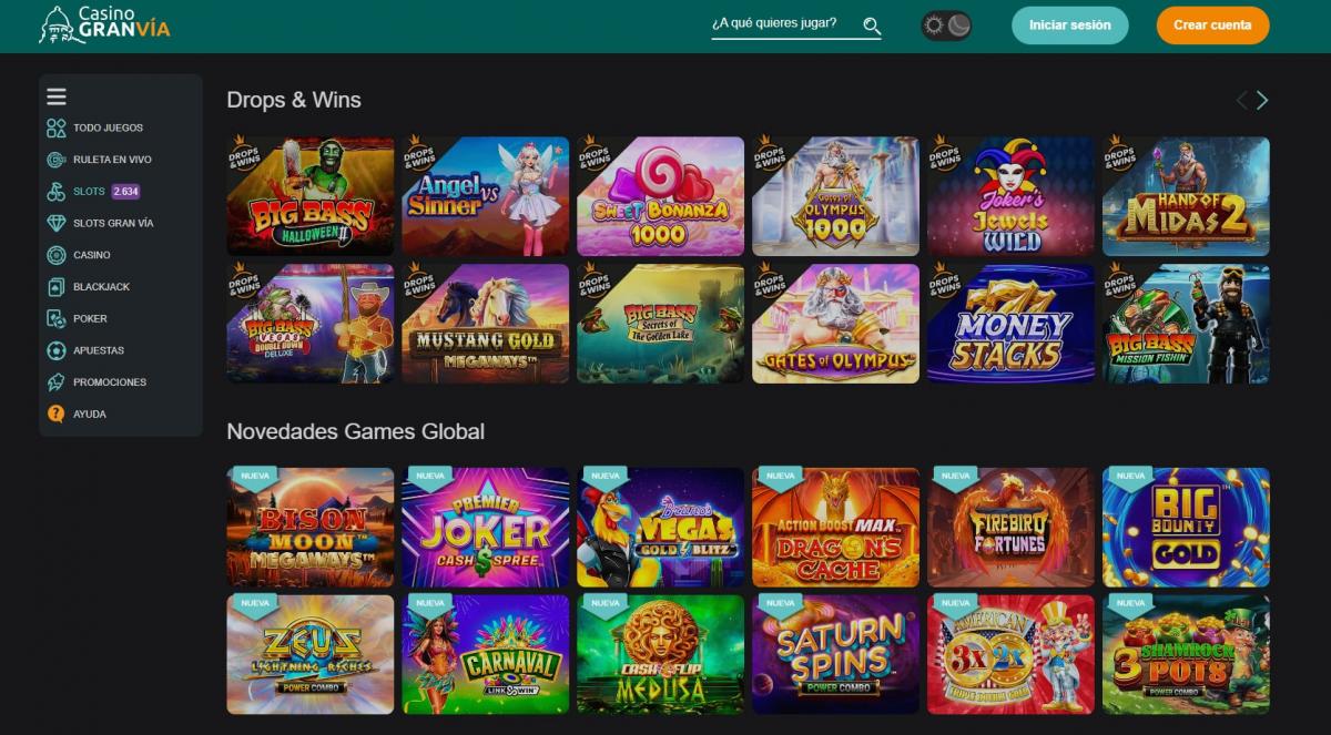 Casino GranVia interface